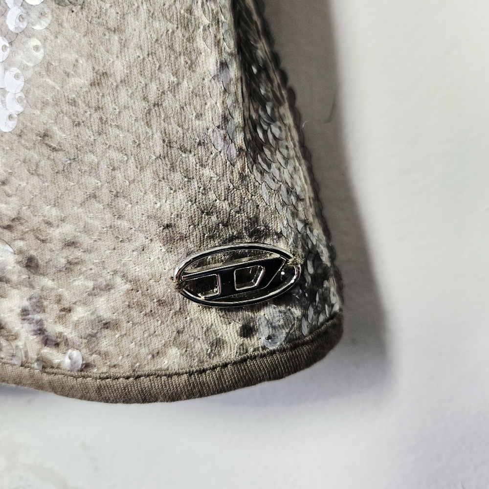 Diesel Gold Sequin Turtleneck Top - Picture 5 of 8